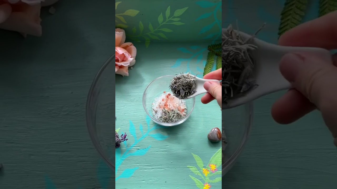 DIY lavender bath salts - relaxing bath soak