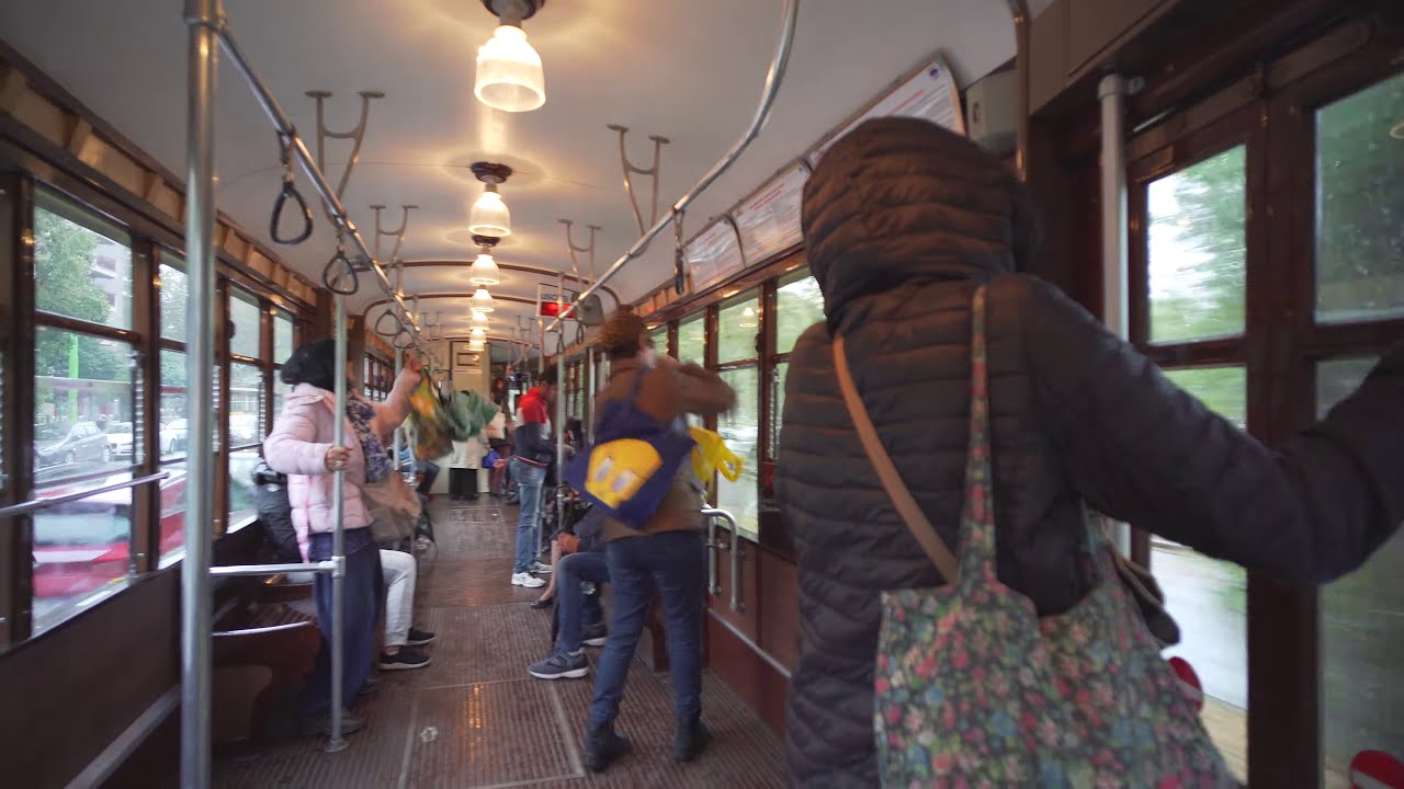 Italy, Milan, tram ride from Ospedale Metropolitano Niguarda to Marche