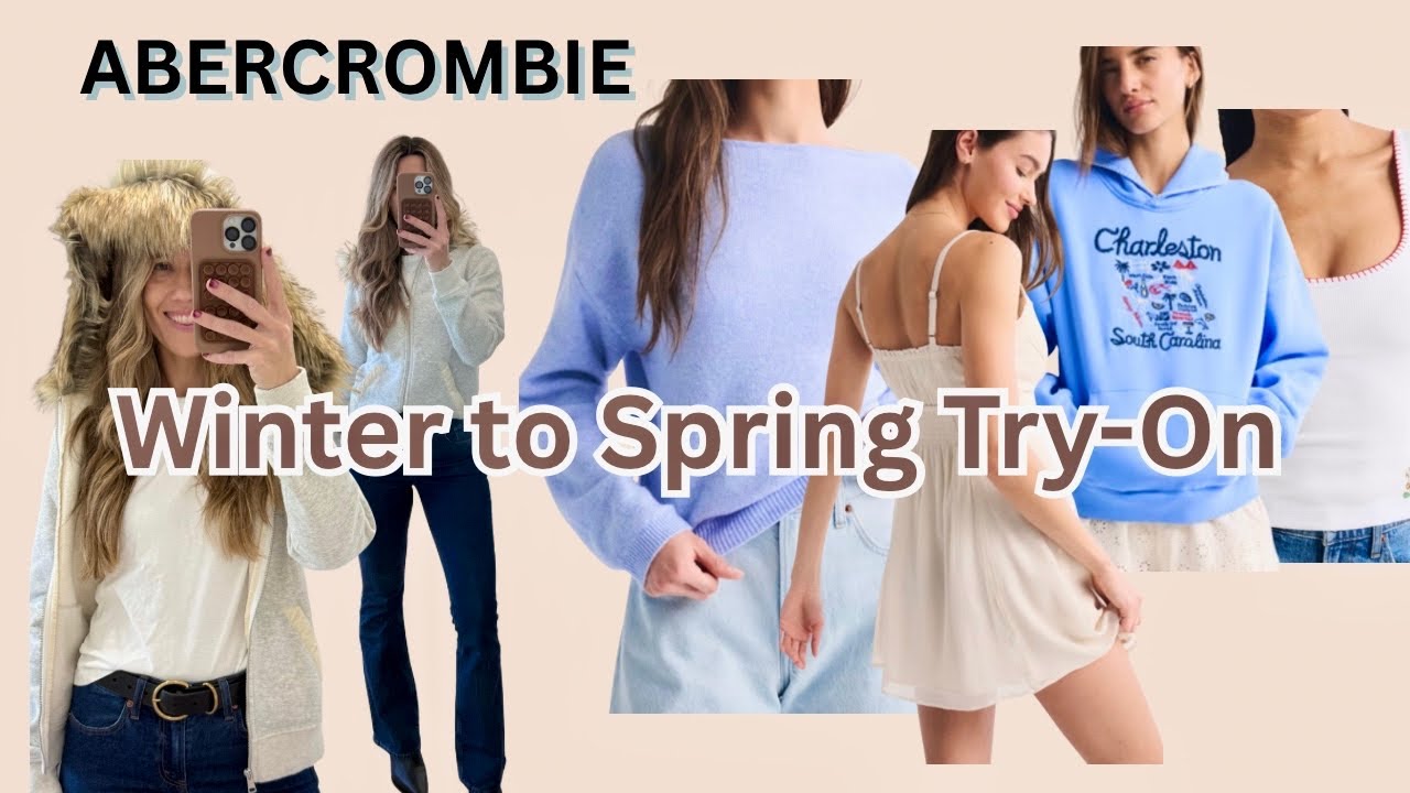 Примерка зимней и весенней коллекции Abercrombie | Новые поступления и как я их стилизую