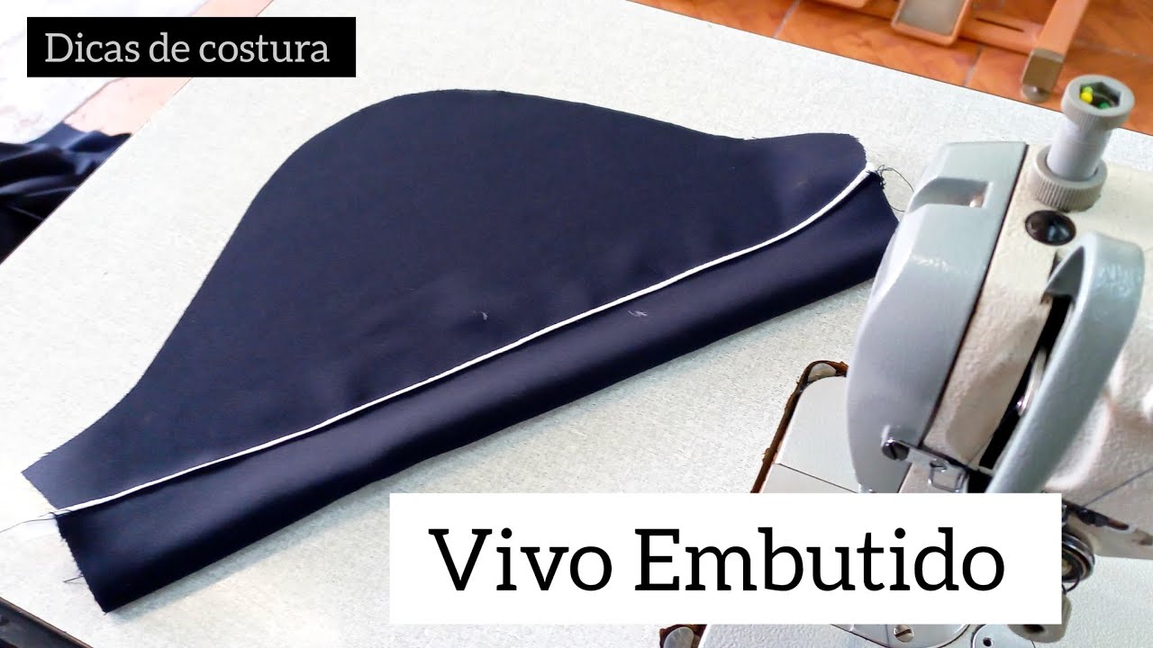 Como costurar VIVO em Pijama Americano VIVO EMBUTIDO