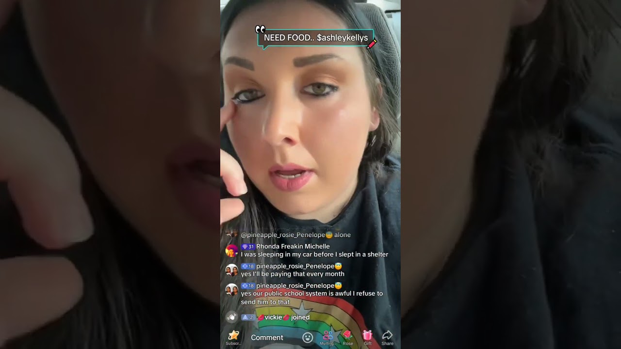 TikTok and Internet scammer Ashley Spurling @Ashleyykelly live replay from 8/9/24