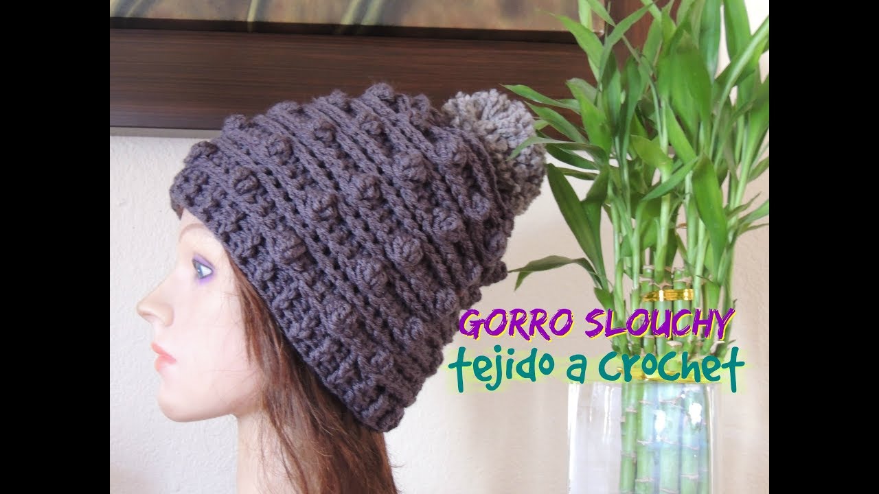Gorro PopCorn -a crochet-