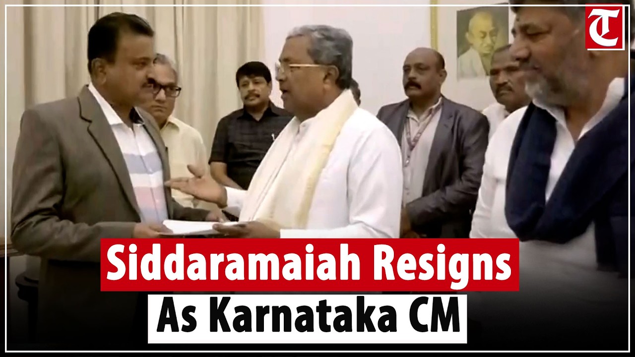 Karnataka CM Siddaramaiah submits resignation to Governor office amid political developments