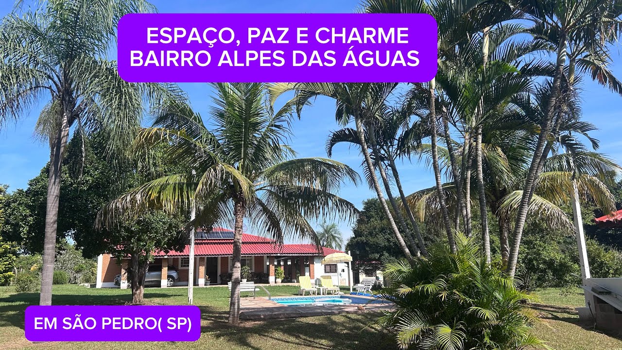 🌿 Paraíso com 8.000m² no  Bairro Alpes das Águas – São Pedro/ Vende-se