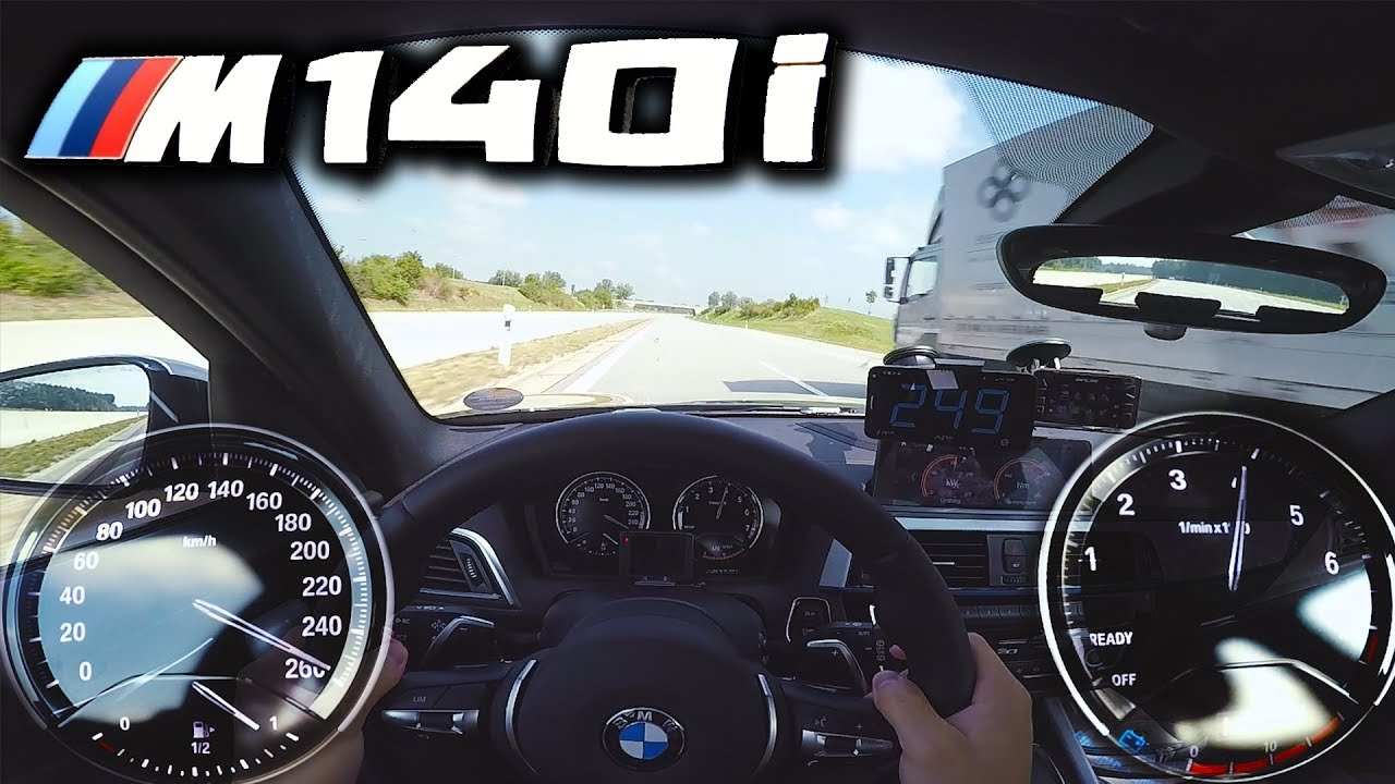 BMW M140i pushing on German Autobahn ✔