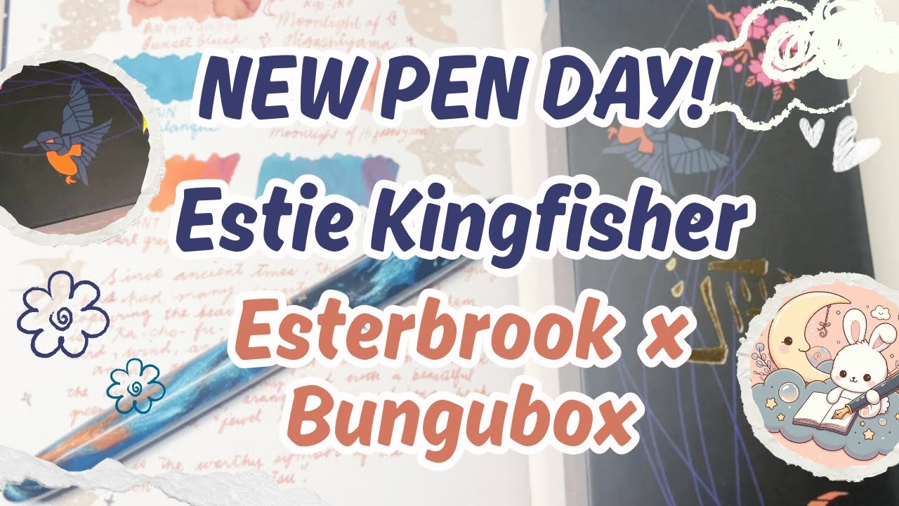 Перьевая ручка Esterbrook x Bungubox Estie Kingfisher | Распаковка и обзор | Новый день ручек
