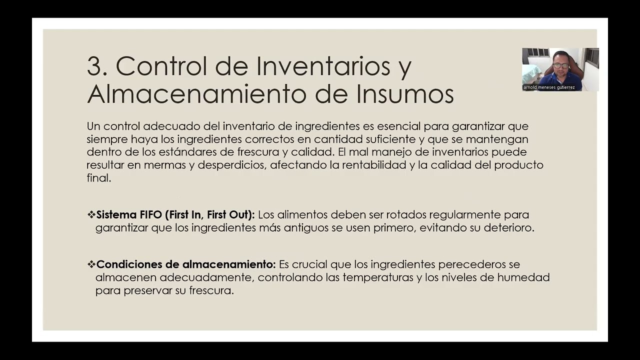 CONTROL DE PROCESOS EN LA PRODUCCIÓN GASTRONÓMICA
