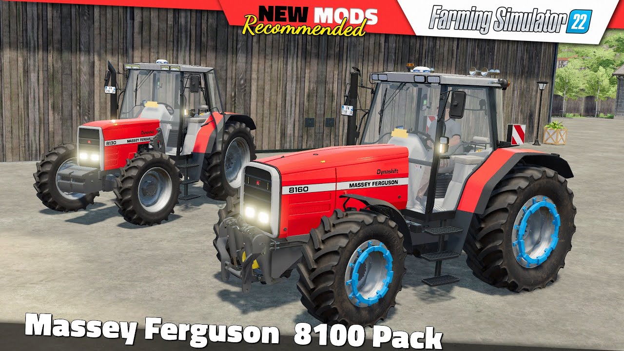FS22 | Massey Ferguson 8100 Pack - Farming Simulator 22 New Mods Review 2K60