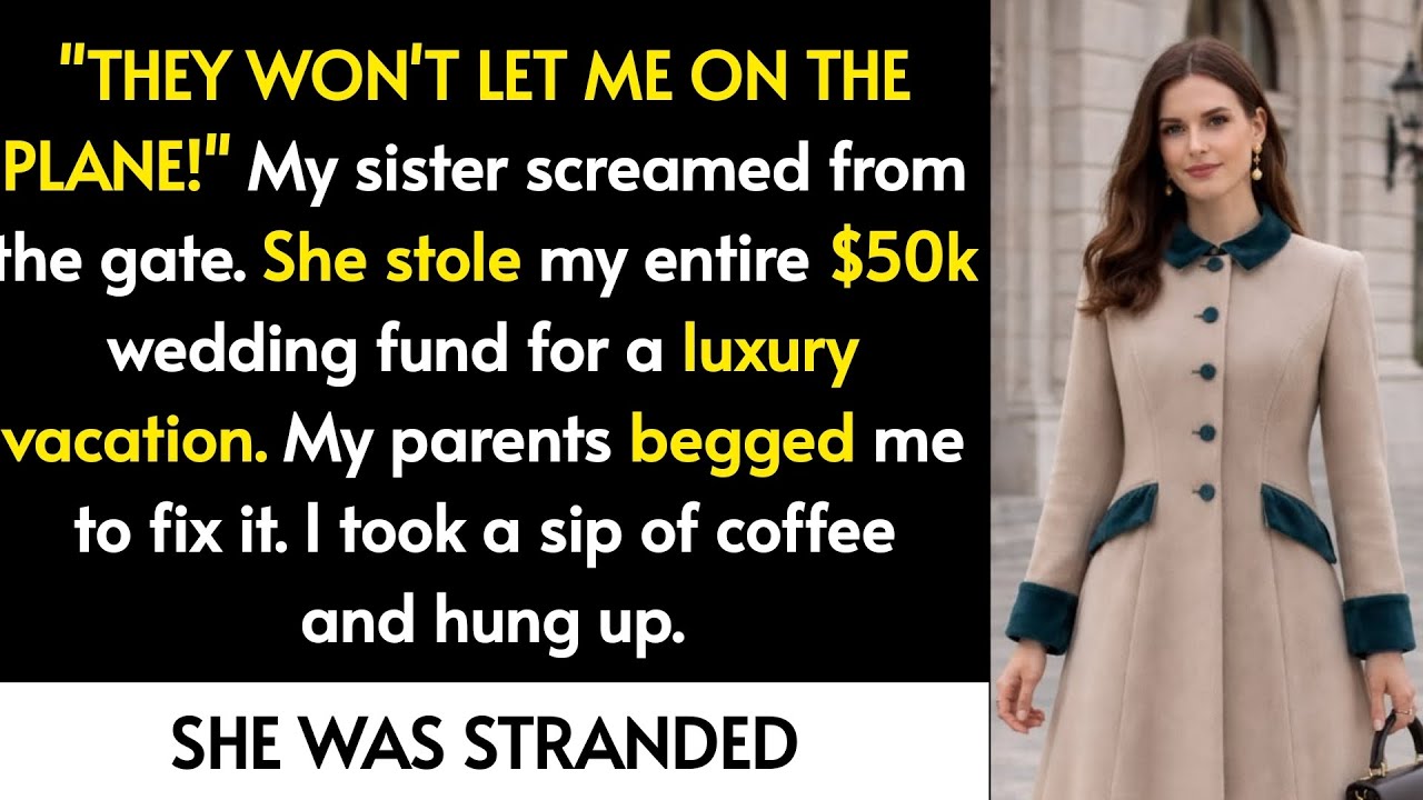 Sister Stole My Wedding Fund. I Cancelled Her Flight At The Gate.