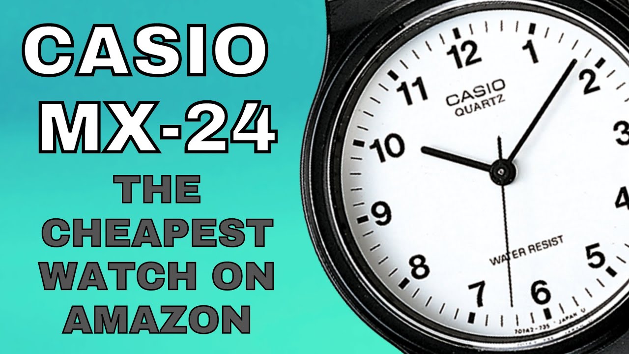 ОБЗОР САМЫХ ДЕШЕВЫХ ЧАСОВ НА AMAZON — CASIO MQ24-7BLL