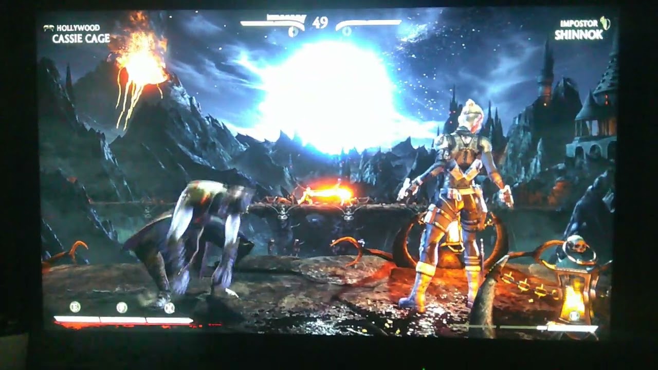 Mortal Kombat x Cassie cage vs Shinnok