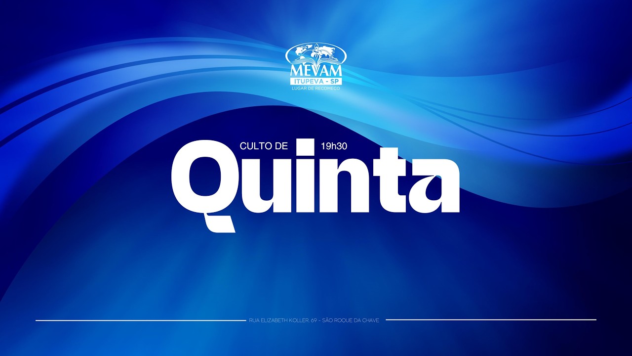 Culto de Quinta - 19h30 - Mevam Itupeva - 26/02/2026