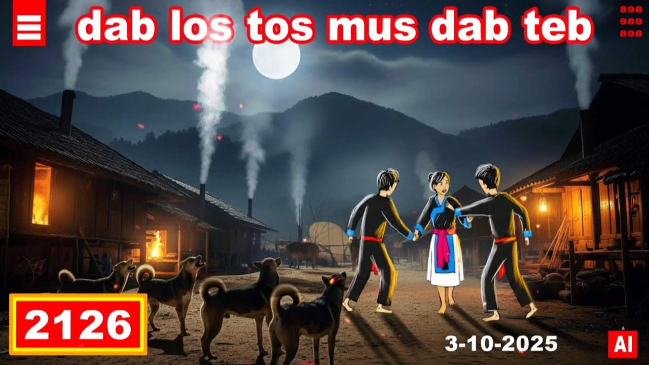 dab hais hmoob - 2126 - 3-10-2025 dab los tos mus dab teb, ผีมารับไป, Before go to.