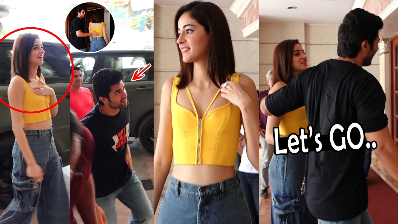 Ananya Pandey Looks Towards Vijay Devarakonda | Liger Movie Promotions at Radio Station | FC