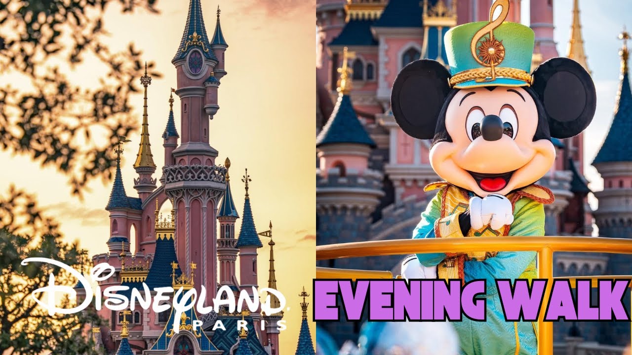 ✨ Disneyland Paris Evening walk Summer 2025 | Disney FULL Walkthrough