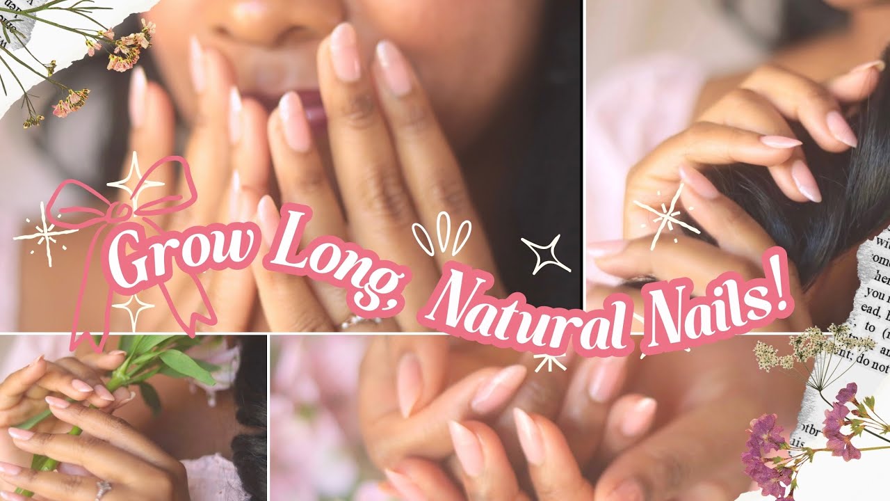 Natural Nail Growth Tips + DIY Princess Manicure ✨