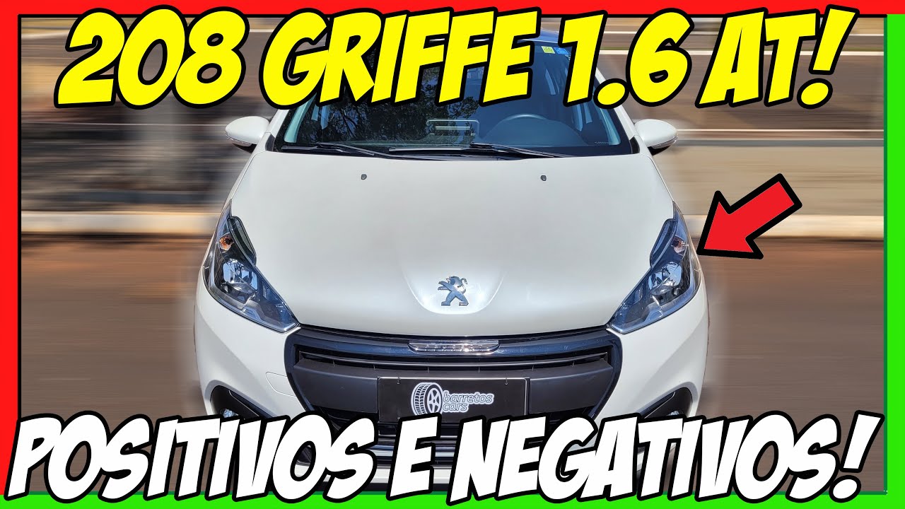 ✅PEUGEOT 208 GRIFFE 1.6 AT 2020!😎Pontos POSITIVOS👍e NEGATIVOS👎