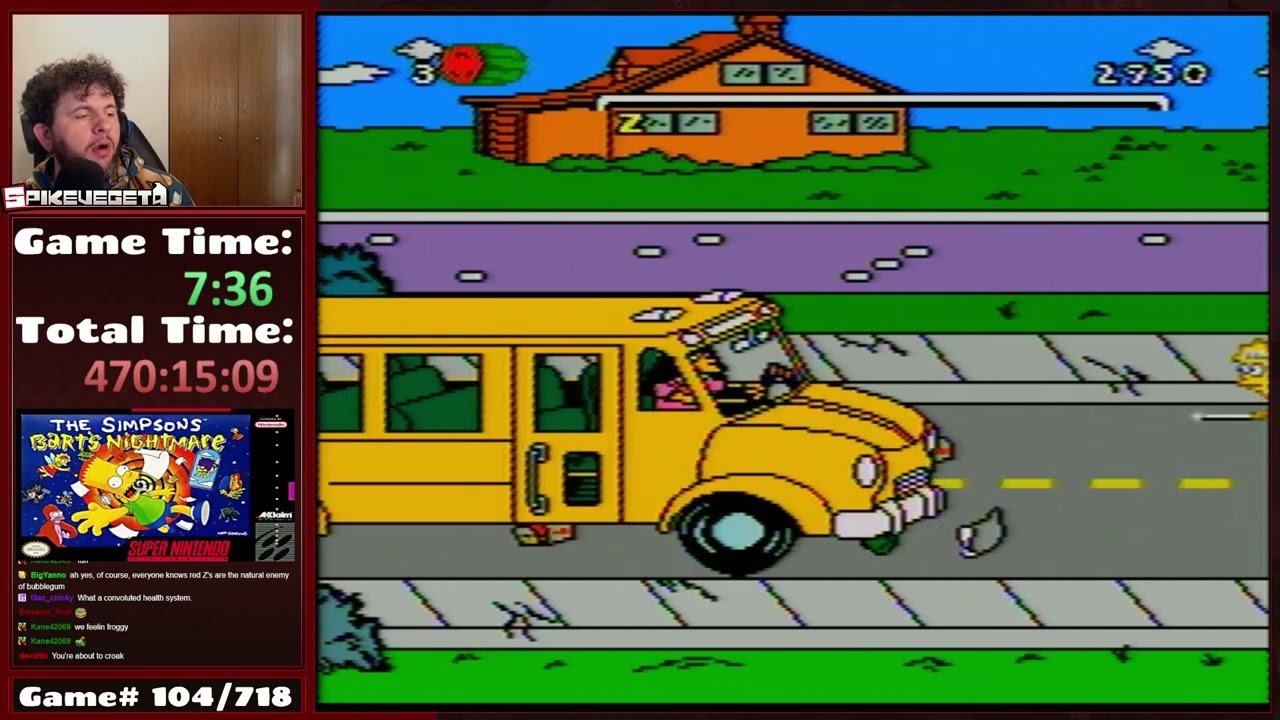 SNESMania Game 104: Simpsons: Bart's Nightmare (Part 1)