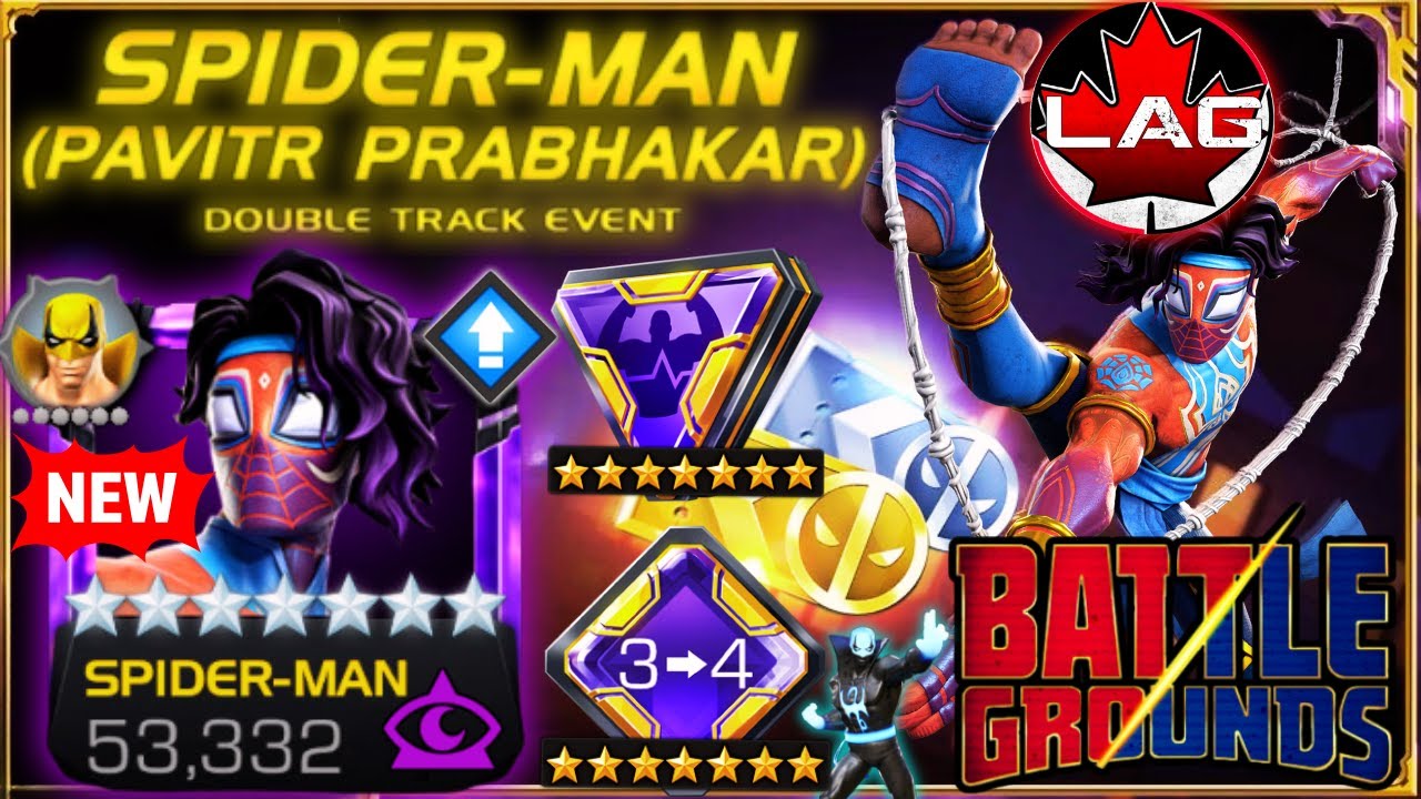 NEW OP 7🌟Pavitr Acquisition + Awakening & Rank Up R4 #29! Battlegrounds! Platinum Pass Track✅ - MCOC