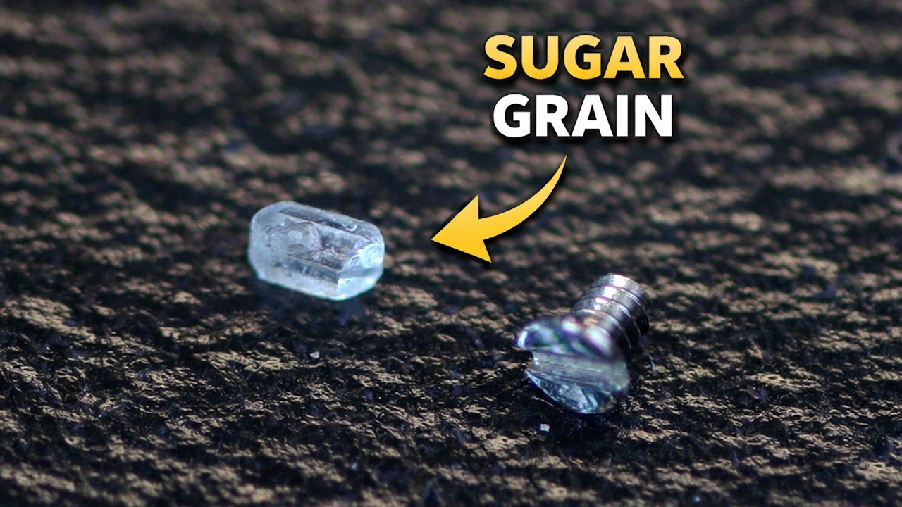 This Patek Philippe Part is about the size of a Sugar Grain!