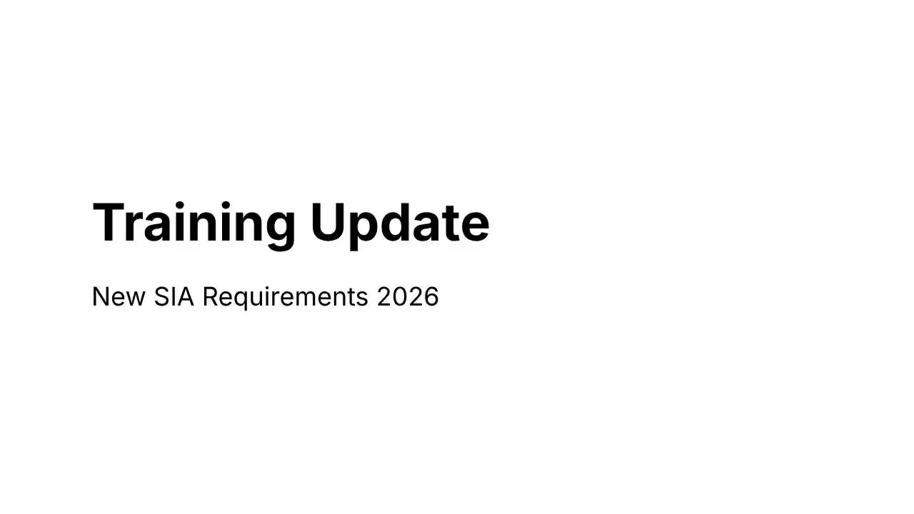 SIA Door Supervisor Refresher & First Aid – 2026 UK Guide