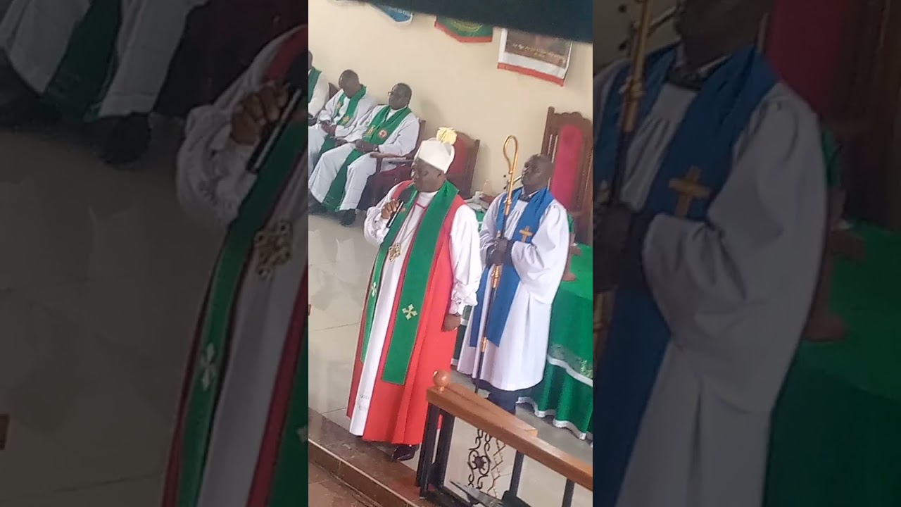 Bishop of Mt kenya south ack speaking in kiserian ACk church