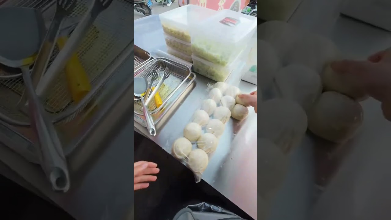 Set up a stall and sell 1,000 scallion pancakes every day!