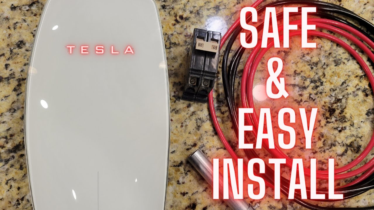 Как установить настенный разъём Tesla | Сделай сам | Монтаж | #4 AWG | Автоматический выключатель...