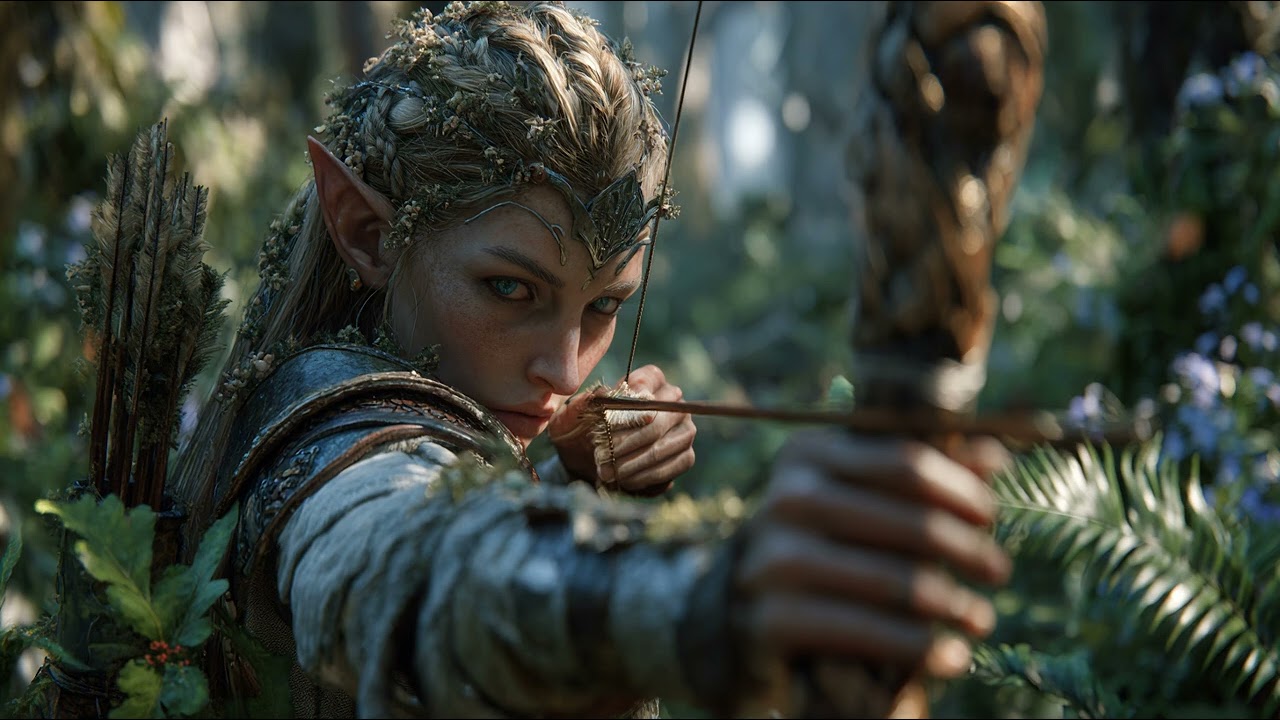 Relaxing Music for Meditation - High Elf Archer in Whispering Glade