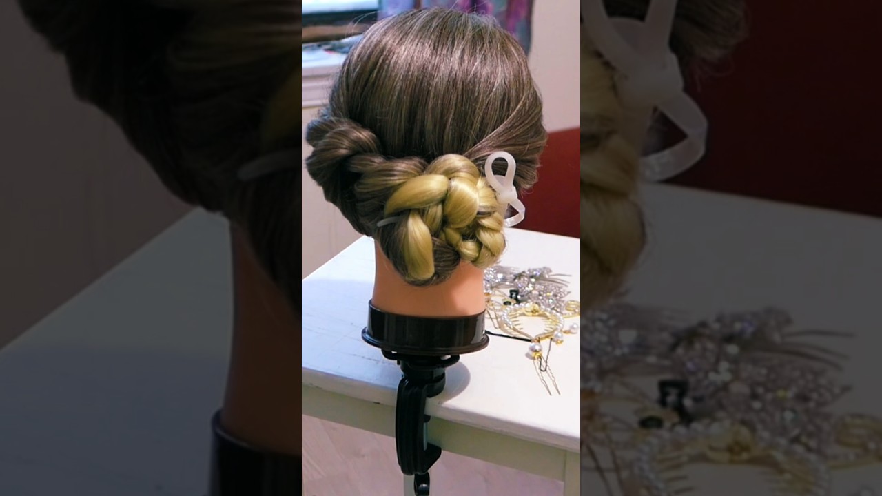 💋💕Most Beautiful Updo♡Gorgeous Braid