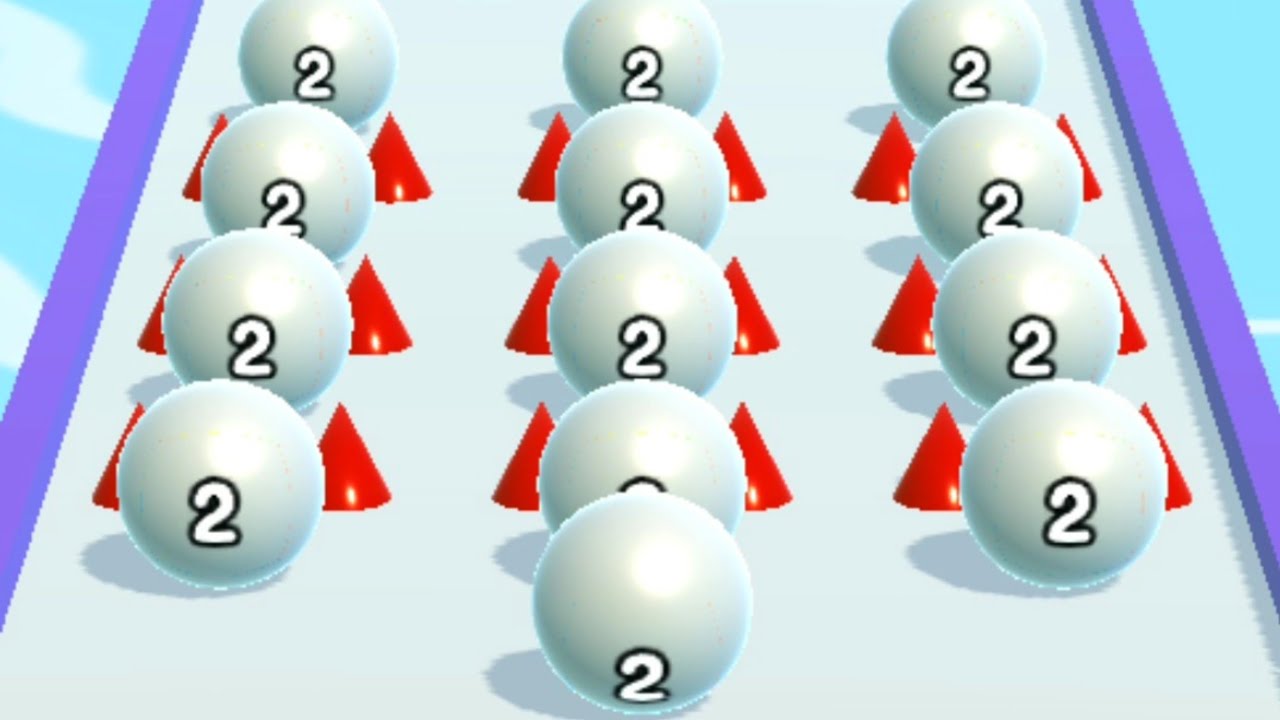 Ball Run 2048 | 2048k Gameplay Android, iOS (all levels 1000