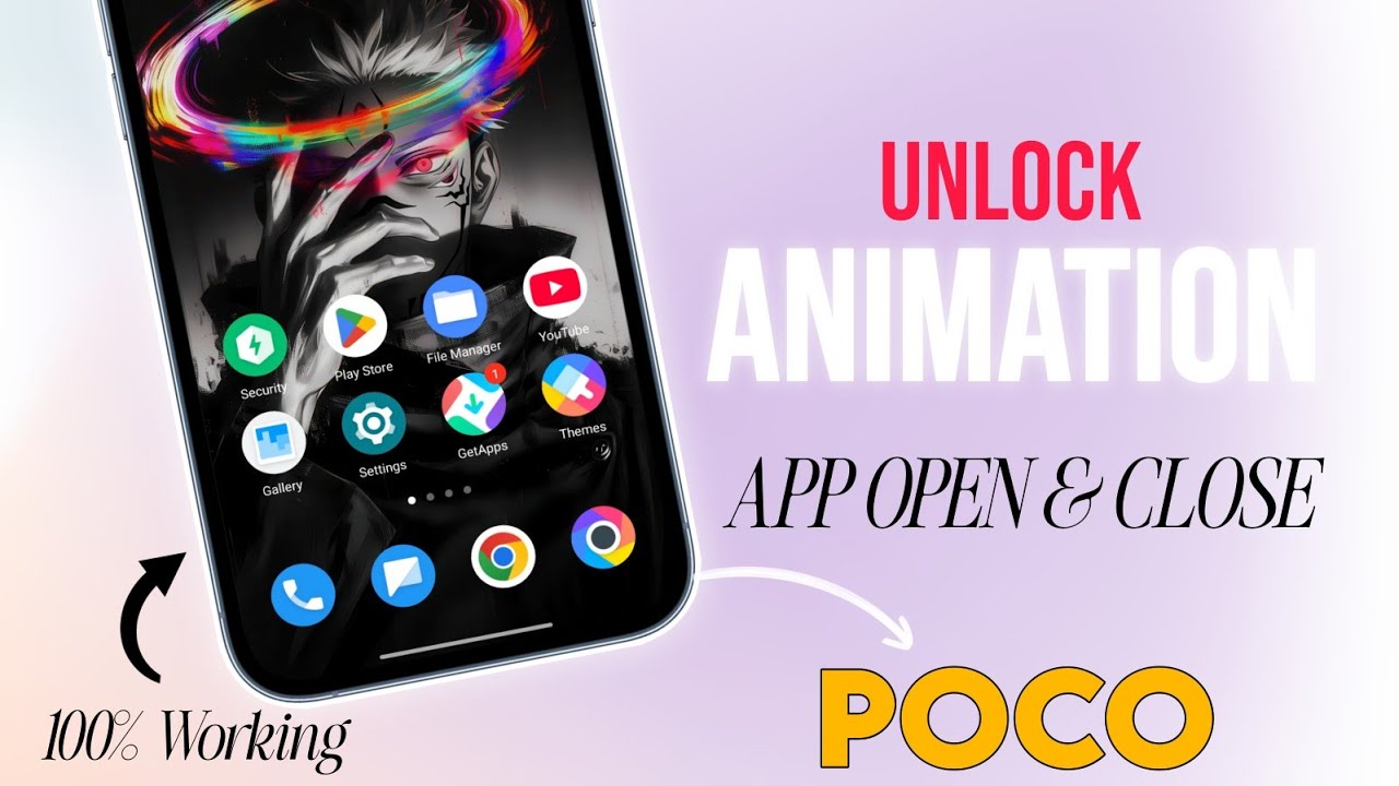 Unlock Animation In Poco Phones - App Open & Close Animation In Poco Launcher Update 🤯 100% Working 