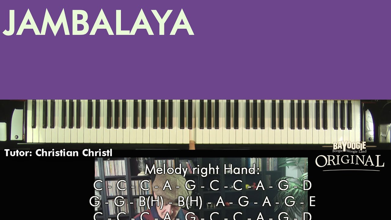 New Orleans Piano Tutorial: JAMBALAYA