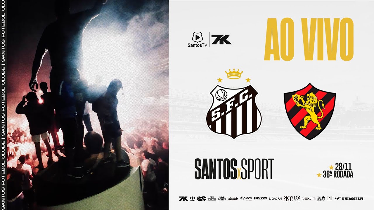 🔴 AO VIVO: SANTOS x SPORT | BRASILEIR&Atilde;O (28/11/25)