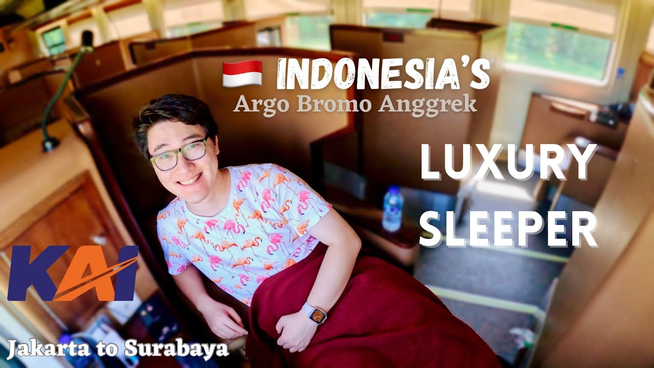 Индонезийский поезд класса люкс со спальными местами: Argo Bromo Anggrek: из Джакарты в Сурабаю