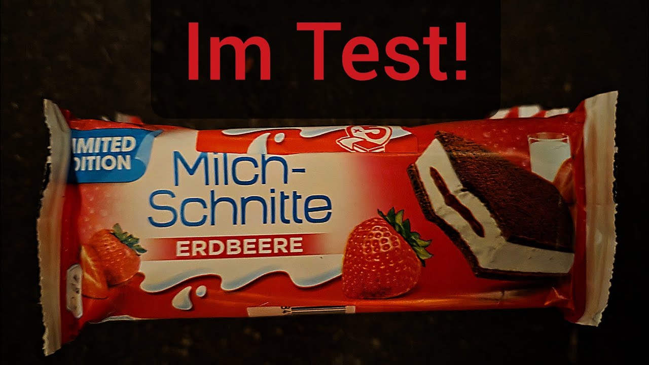 Ich teste: Milchschnitte Erdbeere.