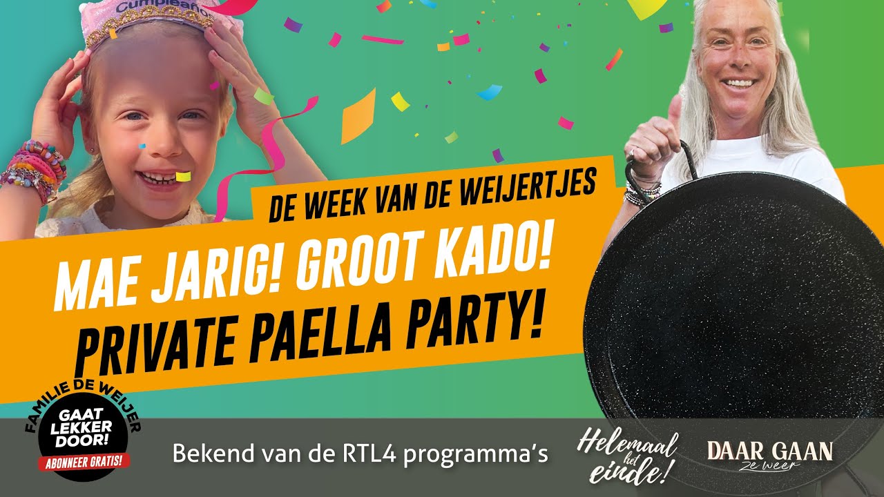 Wordt de Paella Party een groot succes? Mae is jarig en krijgt een groot cadeau!