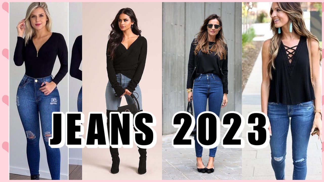 OUTFITS DE MODA MUJER MODERNA 2023 JEANS DE MODA Y TENDENCIAS 2023 CASUAL Y FORMAL moda mujer
