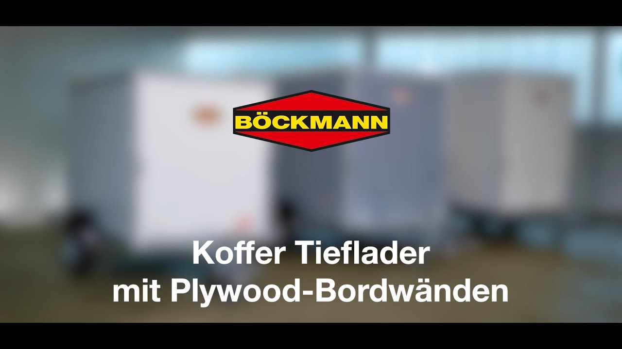 Die Plywood Kofferanhänger Tieflader von Böckmann