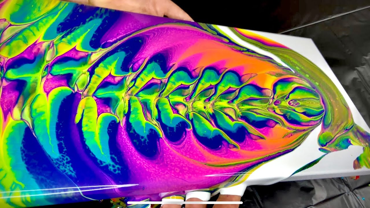 Best Acrylic Pouring Technique for Abstract Psychedelic Art!