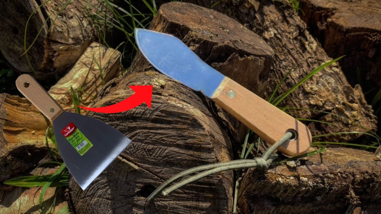 COMO FAZER UMA FACA FÁCIL E RÁPIDO? (FACA DE ESPÁTULA)