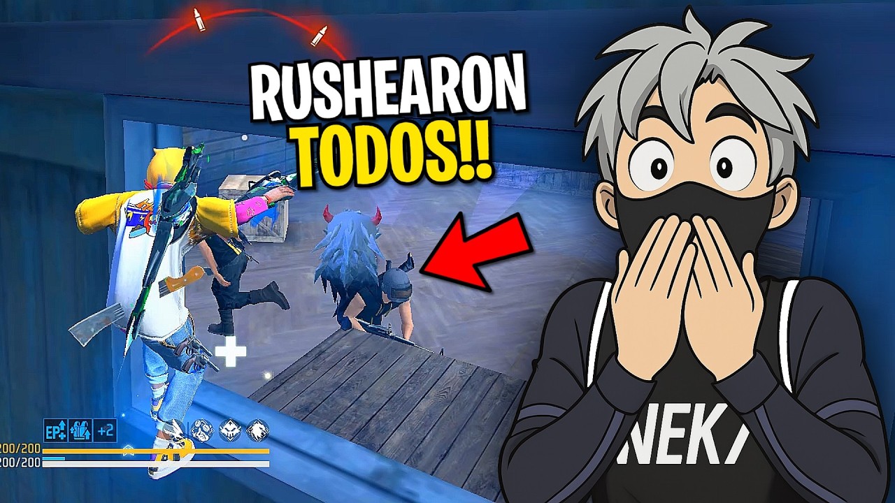 ME RUSHEARON TODOS EN EL GRANERO PERO SALI CON VIDA ☠️🔥 FREE FIRE