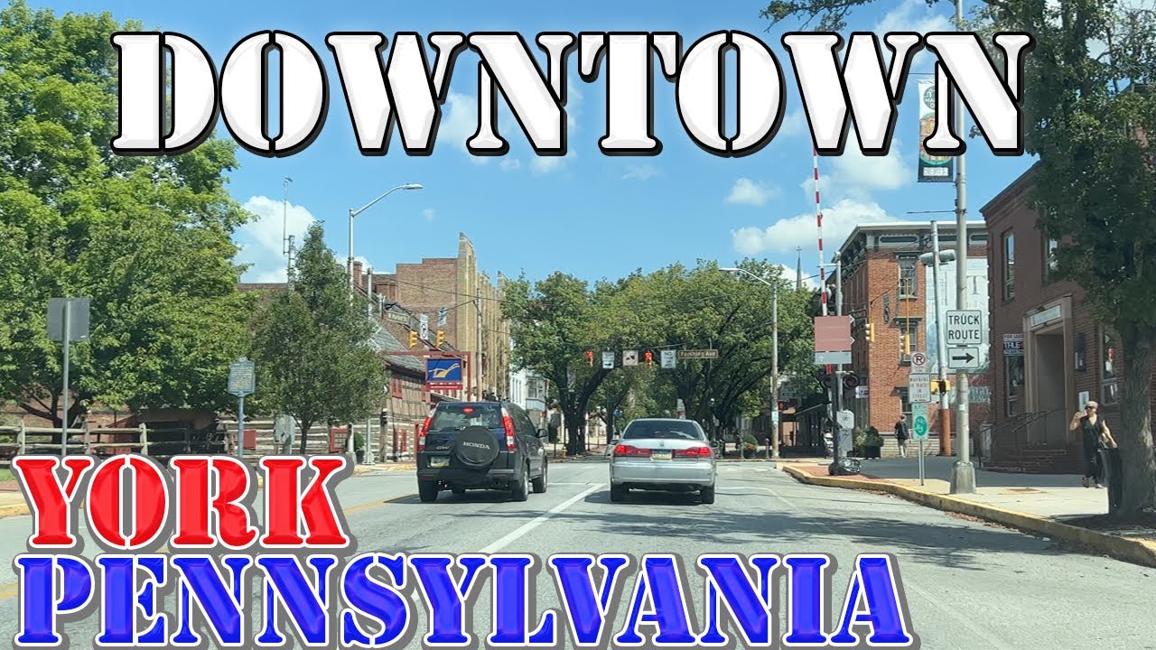 York - Pennsylvania - 4K Downtown Drive
