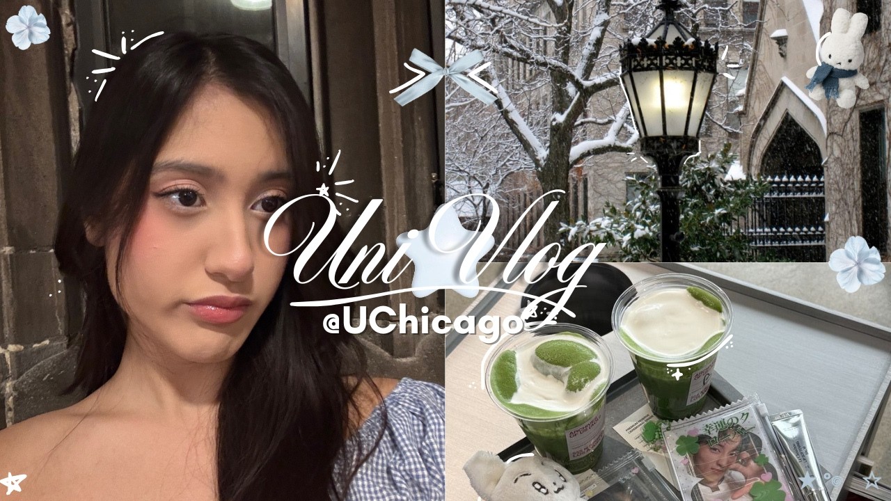 first day of winter quarter @uchicago: 🎧❄️ studying, self-care, student life, vlog,  food, reading