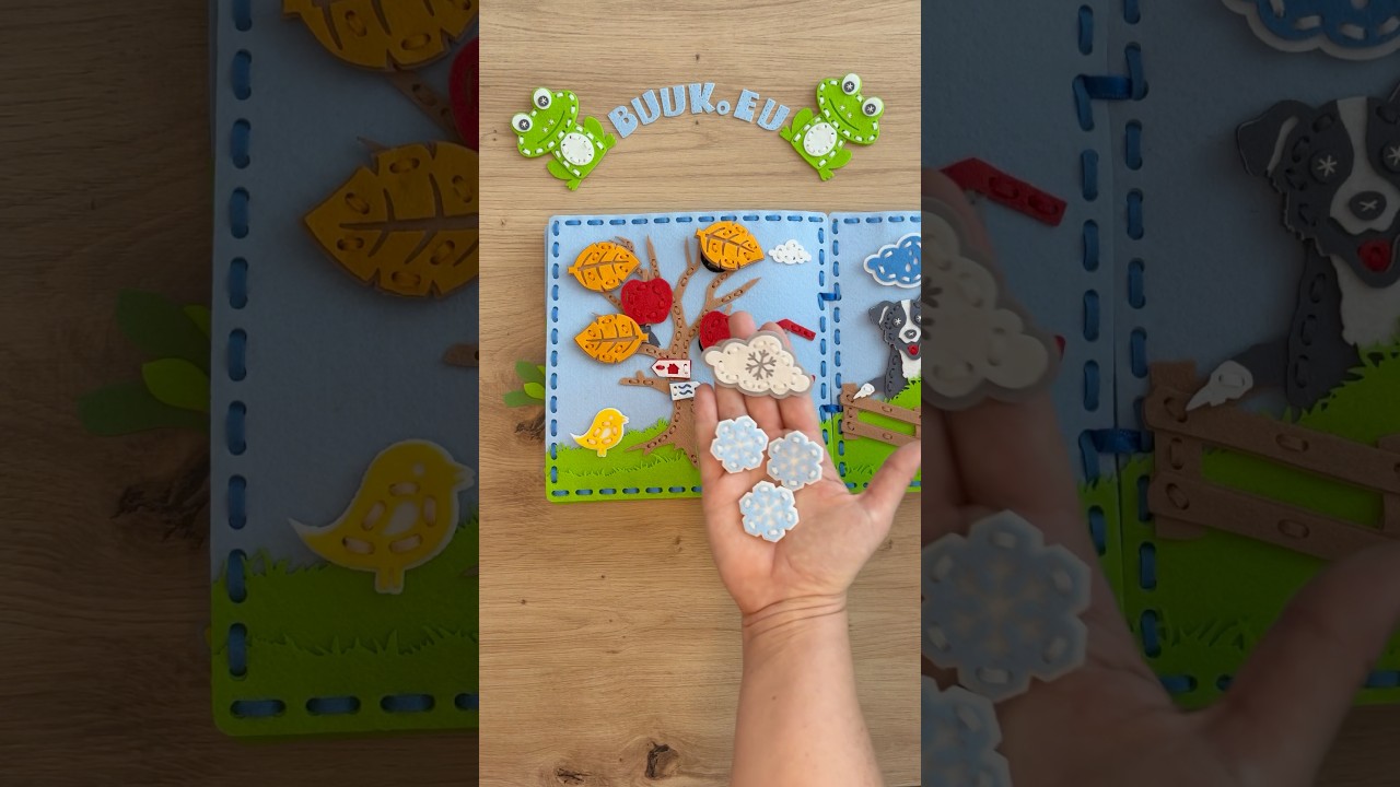 BUUK Without Sewing &ndash; Threading Storybook | BUUK Quiet Book bez &scaron;it&iacute; &ndash; provl&eacute;kac&iacute; kniha s př&iacute;během