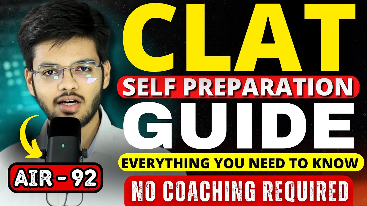 CLAT Self Study Guide | Crack CLAT Without Coaching | CLAT 2025 Exam Preparation | Abhyuday Pandey