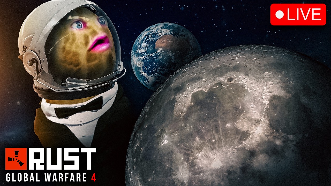🔴LIVE | RUST: GLOBAL WARFARE | MOON LAUNCH AT 4PM CT | 3 NUKES ON THE MOON | FINAL DAY | #BUNGULATE