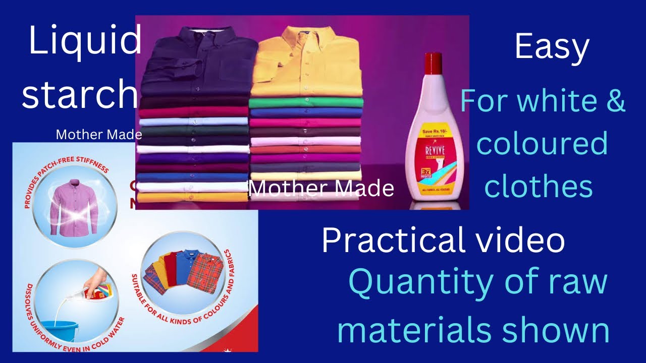 How to make liquid starch/ very easy/ full practical video/ quantity of raw materials shown/ Diy