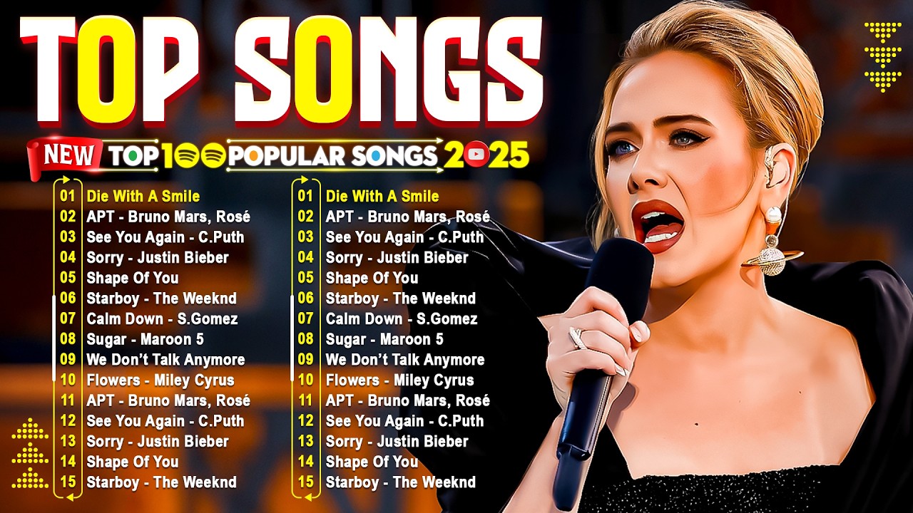 Pop Music 2025 - Top Pop Songs 2025 - Billboard Top 100 🎧🔥 Justin Bieber Billie Eilish Miley Cyrus