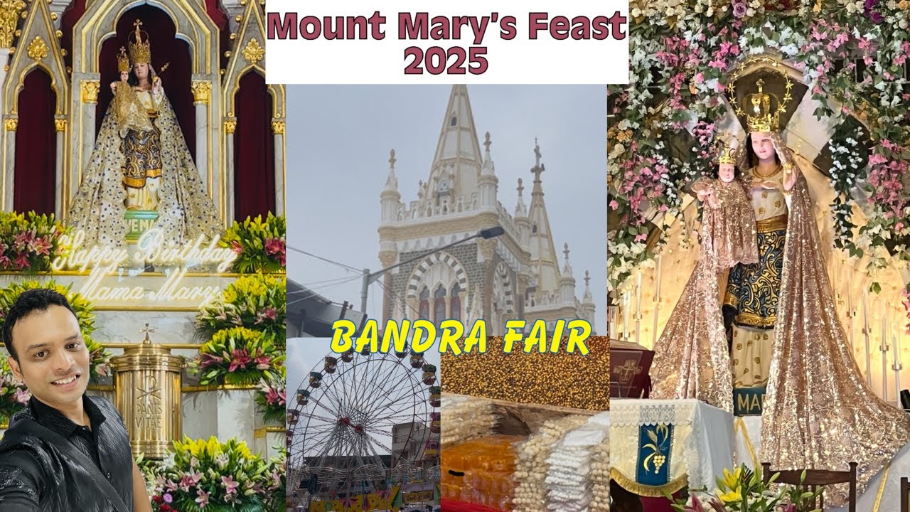 🙏🏻Mount Mary’s Feast Bandra🌹| Bandra Fair #mumbai #bandra #goanvlogger #goan #konkanivlog #catholic 